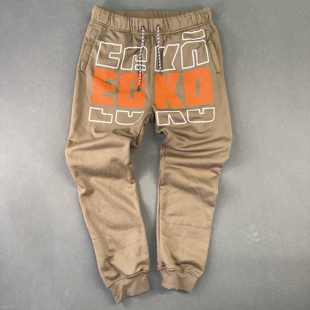 Men's Ecko Unltd Y2K Retro Urban Graffiti Fleece Jogger Sweatpants Size‎ M